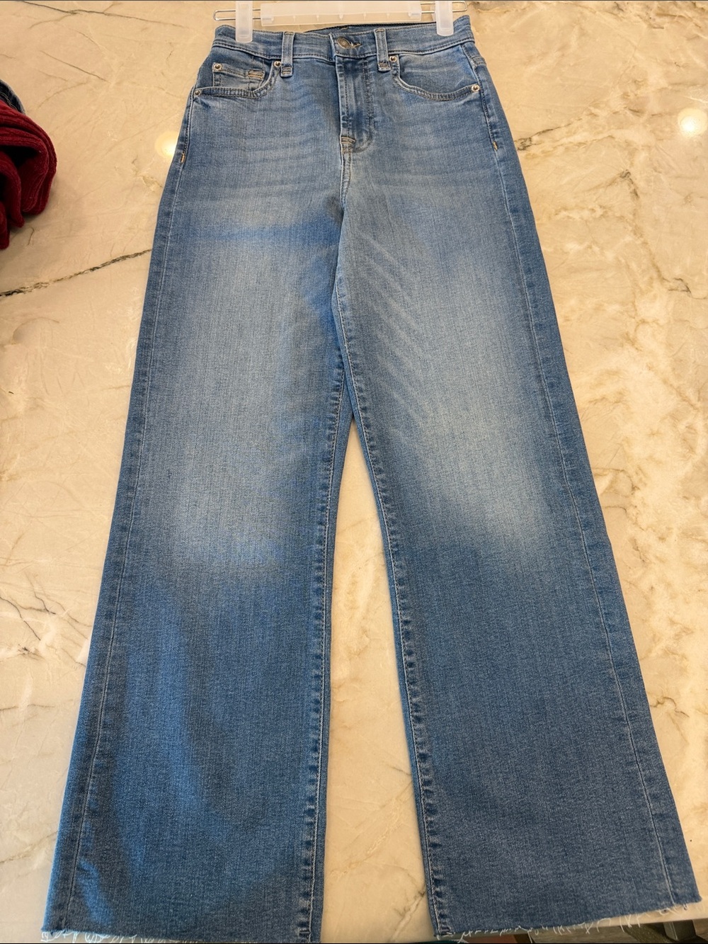 Splendid Light Blue High-Rise Wide-Leg Jeans